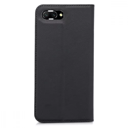 Husa Huawei Honor 10, Piele ecologica, Negru, 44885.01