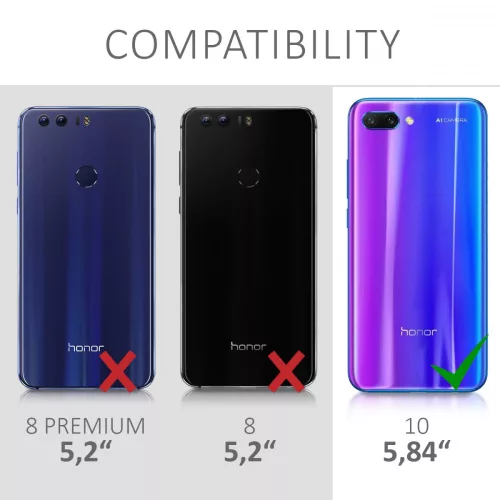 Husa Huawei Honor 10, Piele ecologica, Negru, 44885.01