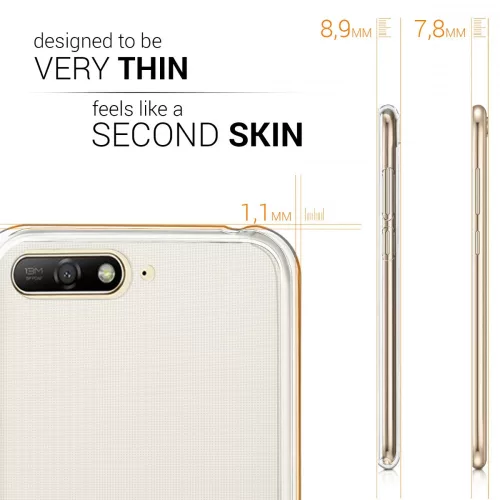 Husa Huawei Y6 (2018), Silicon, Transparent, 44876.03