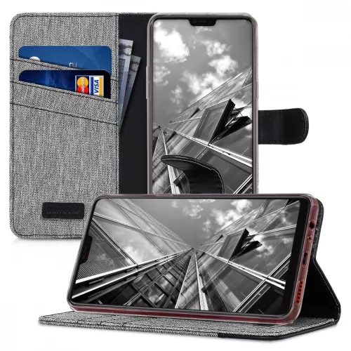 Husa OPPO F7, Textil, Gri, 44999.01