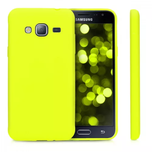 Husa Samsung Galaxy J3 (2016), Silicon, Galben, 45181.75