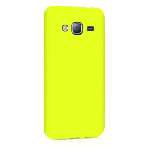 Husa Samsung Galaxy J3 (2016), Silicon, Galben, 45181.75