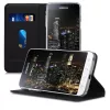 Husa Samsung Galaxy J3 (2016), Piele ecologica, Negru, 45157.01