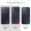 Husa Samsung Galaxy J3 (2016), Piele ecologica, Negru, 45157.01