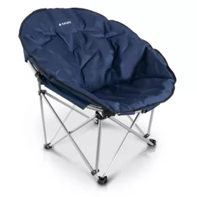   Scaun pliabil de exterior Navaris, Suporta pana la 150 kg, Captusit, Albastru, 45134.1.17