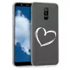 Husa Samsung Galaxy A6 Plus, Silicon, Alb, 45261.01