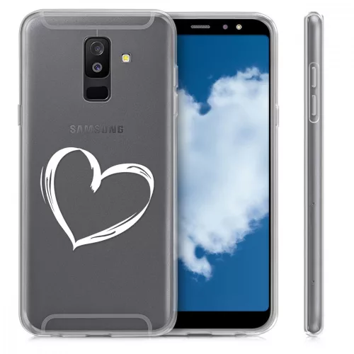 Husa Samsung Galaxy A6 Plus, Silicon, Alb, 45261.01