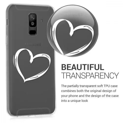Husa Samsung Galaxy A6 Plus, Silicon, Alb, 45261.01