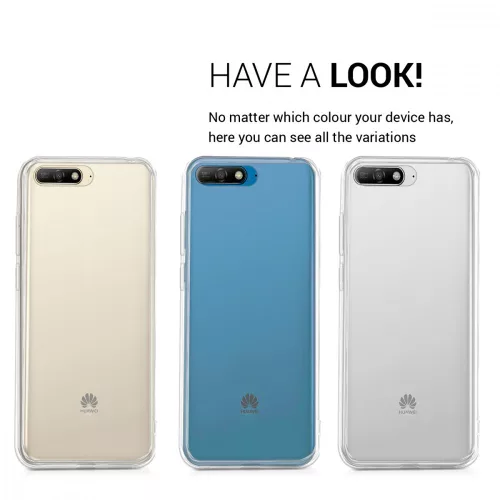 Husa Huawei Y6 (2018), Silicon, Alb, 44877.03