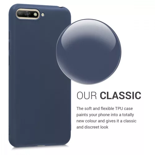 Husa Huawei Y6 (2018), Silicon, Albastru, 44878.53