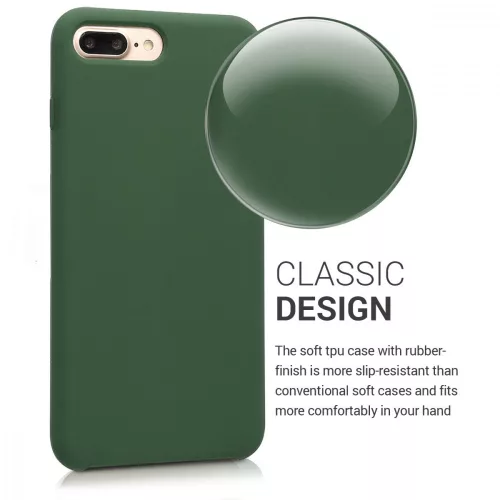 Husa Apple iPhone 8 Plus / iPhone 7 Plus, Silicon, Verde, 40842.80