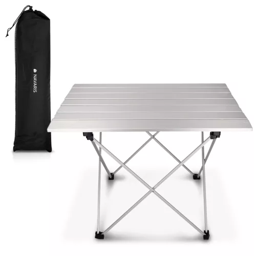 Masa camping pliabila Navaris, 55.7x40.5x38.5 cm, cu husa de transport, 45382.35
