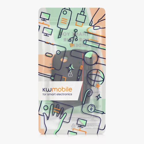 Husa Cheie Auto pentru VW - 3 Butoane, Silicon, Negru, 42888.09