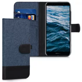 Husa Huawei Y6 (2018), Textil, Albastru, 44880.03