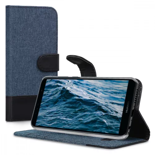 Husa Huawei Y6 (2018), Textil, Albastru, 44880.03