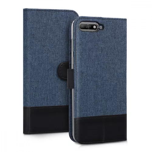 Husa Huawei Y6 (2018), Textil, Albastru, 44880.03