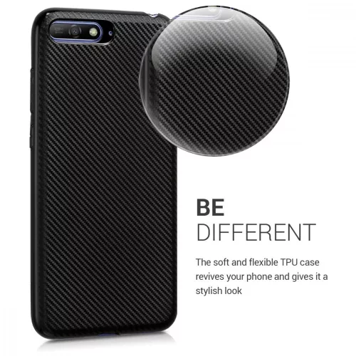 Husa Huawei Y6 (2018), Silicon, Negru, 45556.01