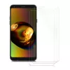 Set 3 folii de protectie pentru LG Q7, Kwmobile, Fata, Transparent, 45598.1
