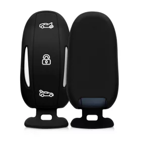   Husa Cheie Auto pentru Tesla - Model X, Silicon, Negru, 45661.01