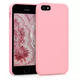 Husa Apple iPhone 5 / iPhone 5s / iPhone SE, Silicon, Roz, 42766.110