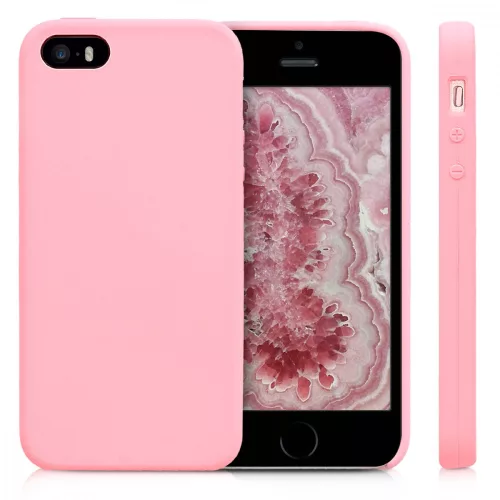 Husa Apple iPhone 5 / iPhone 5s / iPhone SE, Silicon, Roz, 42766.110