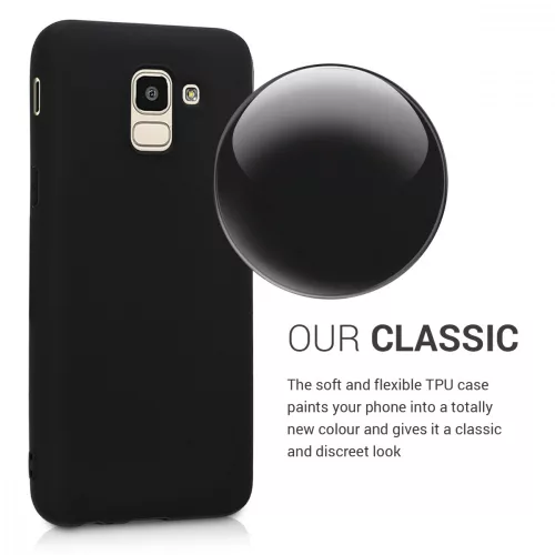 Husa Samsung Galaxy J6, Silicon, Negru, 45796.47