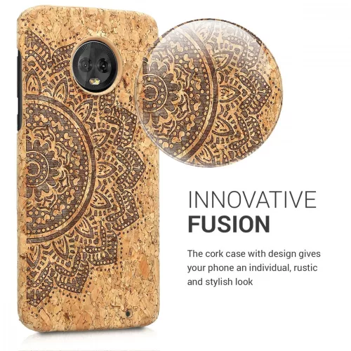 Husa Motorola Moto G6 Plus, Pluta, Maro, 45778.01