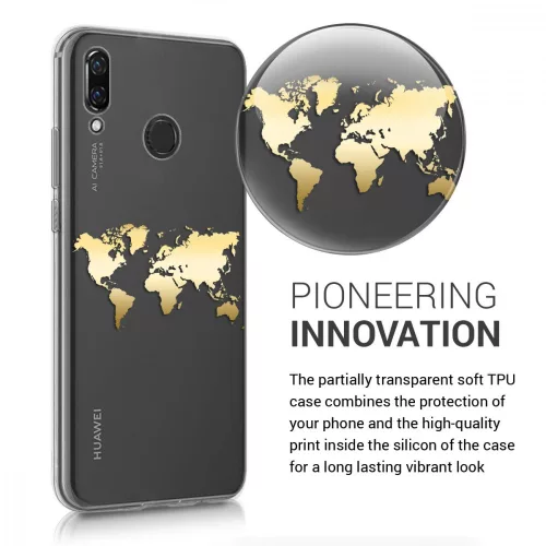 Husa Huawei Nova 3, Silicon, Gold, 45764.01
