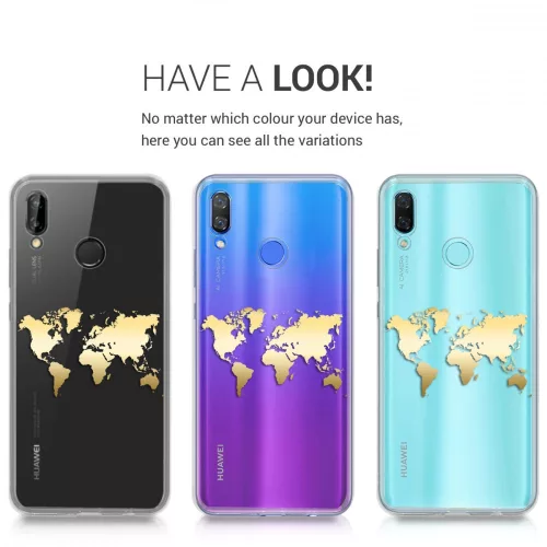 Husa Huawei Nova 3, Silicon, Gold, 45764.01
