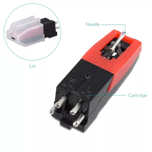 Set 2 Ace pick-up Navaris, pentru pickup-uri universale, sunet de inalta fidelitate, 45824.01