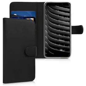 Husa Wiko View Max, Piele ecologica, Negru, 45875.01
