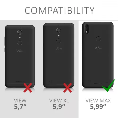 Husa Wiko View Max, Silicon, Negru, 45874.47