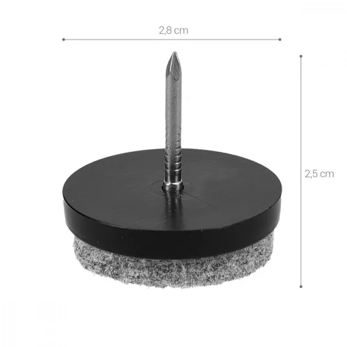 Set 20 Planoare din pasla cu cuie, 28 mm, 45905.3.01