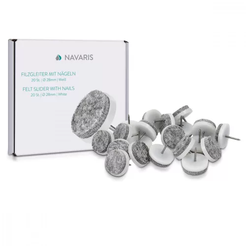 Set 20 Planoare din pasla cu cuie, 28 mm, 45905.3.02