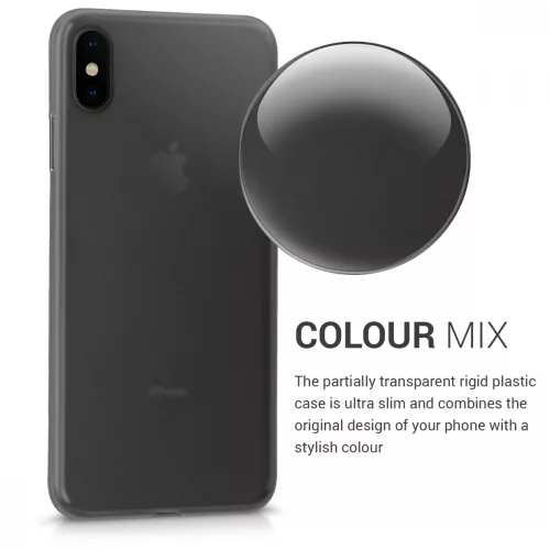Husa Apple iPhone XS Max, Policarbonat, Negru, 45951.01