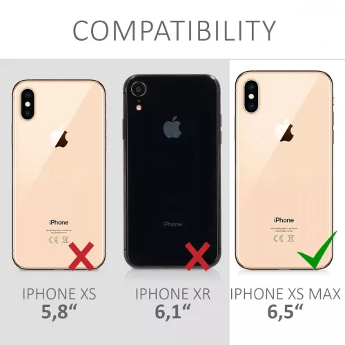 Husa Apple iPhone XS Max, Policarbonat, Negru, 45951.01