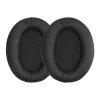 Set 2 Perne de urechi pentru casti Sennheiser HD201/HD206/HD200 Pro, Kwmobile, Negru, Piele ecologica, 45943.01