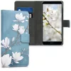 Husa Huawei Y6 (2018), Piele ecologica, Albastru, 45923.02
