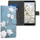 Husa Huawei Y6 (2018), Piele ecologica, Albastru, 45923.02