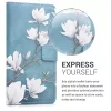 Husa Huawei Y6 (2018), Piele ecologica, Albastru, 45923.02