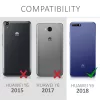 Husa Huawei Y6 (2018), Piele ecologica, Negru, 45923.01