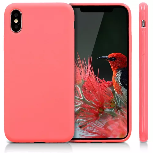 Husa Apple iPhone X / iPhone XS, Silicon, Roz, 42492.122