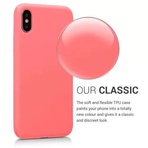 Husa Apple iPhone X / iPhone XS, Silicon, Roz, 42492.122