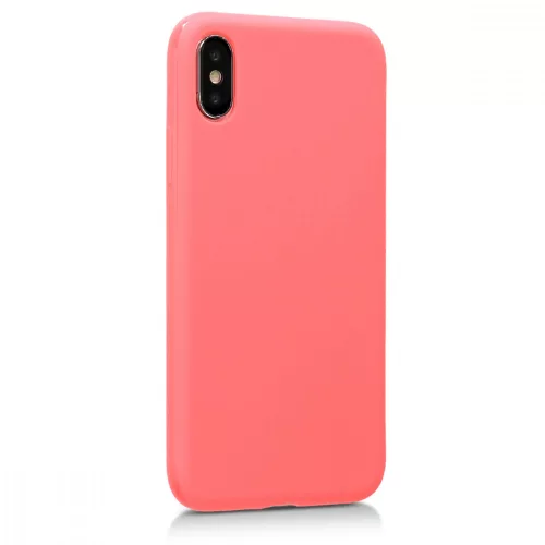 Husa Apple iPhone X / iPhone XS, Silicon, Roz, 42492.122