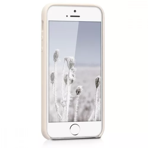 Husa Apple iPhone 5 / iPhone 5s / iPhone SE, Silicon, Crem, 42766.16