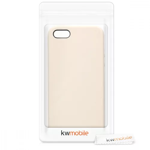 Husa Apple iPhone 5 / iPhone 5s / iPhone SE, Silicon, Crem, 42766.16