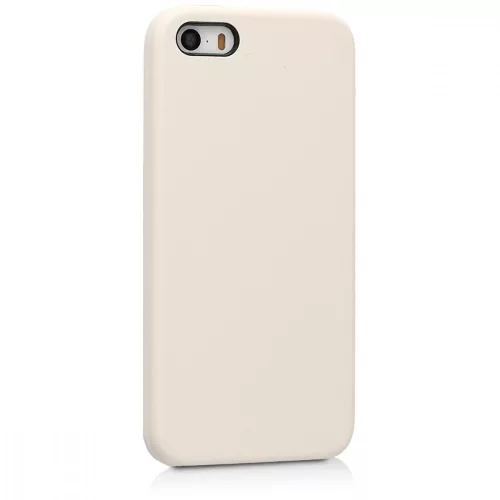 Husa Apple iPhone 5 / iPhone 5s / iPhone SE, Silicon, Crem, 42766.16