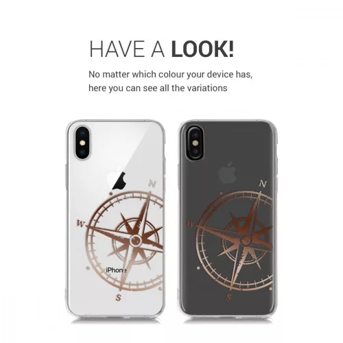 Husa Apple iPhone X / iPhone XS, Silicon, Roz, 42505.11