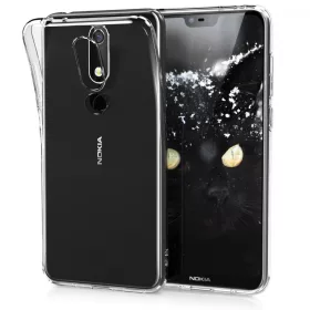 Husa Nokia 5.1 Plus, Silicon, Transparent, 46195.03