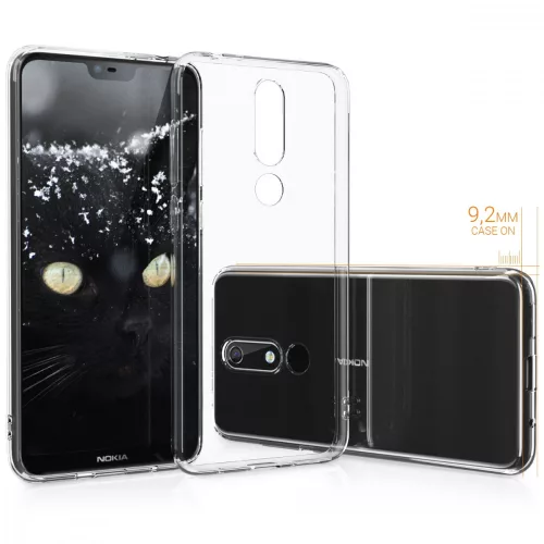 Husa Nokia 5.1 Plus, Silicon, Transparent, 46195.03